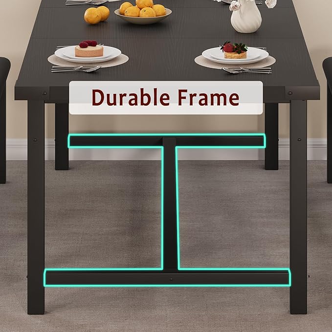 GarveeHome Dining Table Set for 4-6, Kitchen Table Set for Apartment, Small - Image 7
