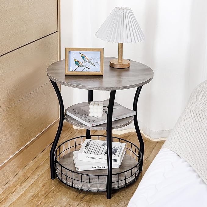 Small Side Table Round End Table - Image 2