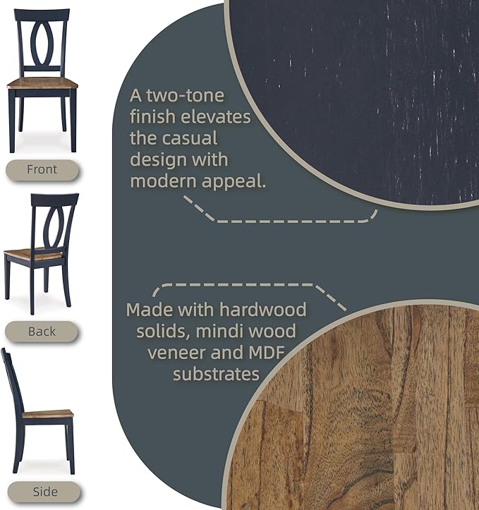 Signature Design by Ashley Landocken Casual Armless Dining Chair - Image 8