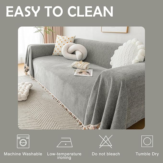 HANDONTIME Couch Slipcovers for Sofas - Image 7