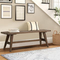 Wnutrees 47" Farmhouse Wood Bench, Dining Room Bench, Entryway Bench by Wnutrees