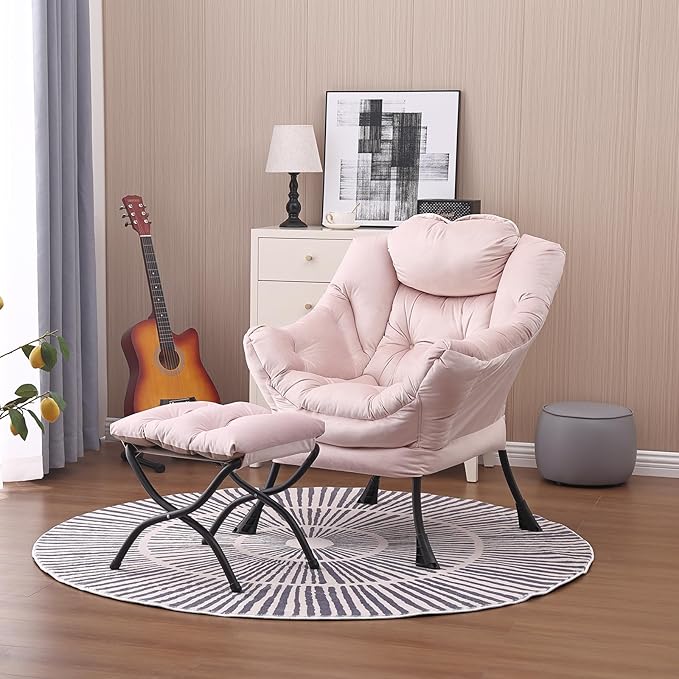 Lazy Chair and Ottoman, Large Accent Lounge Chair - Image 5