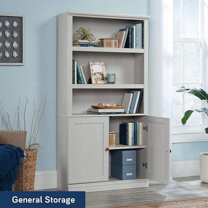 Sauder Miscellaneous Storage Library, Glacier Oak Finish - Image 4