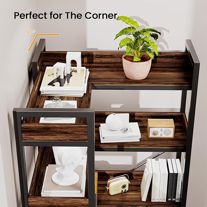 5-Tier Corner Bookshelf - Image 3