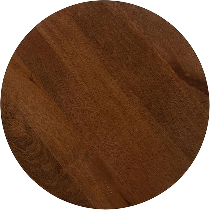Kate and Laurel Keres Mid-Century Adjustable-Height Round Pedestal Side Table - Image 9