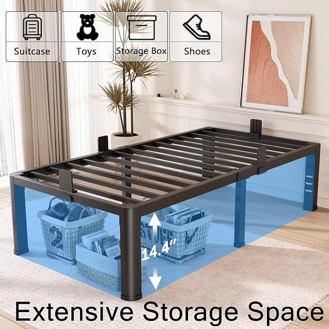 FUIOBYVV 16 Inch Twin XL Bed Frame - Image 5