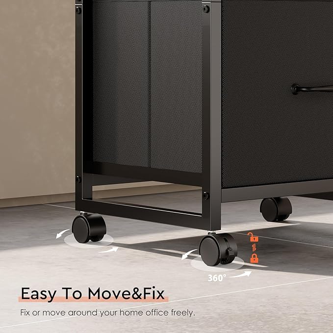 3 Drawer Mobile File Cabinet - Image 4