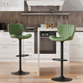 Shintenchi Bar Stools Set of 2 Modern Swivel Bar Chairs, Counter Height Faux by Shintenchi
