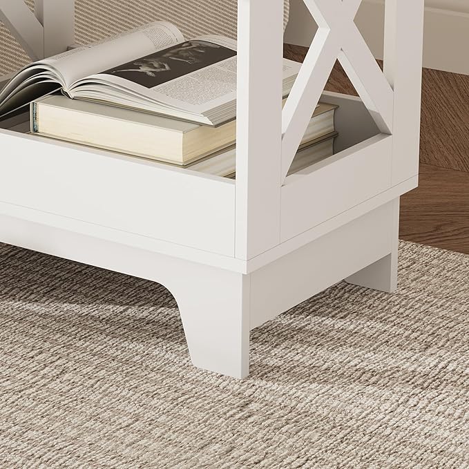 Tall Nightstand Set of 2 Side Table - Image 6