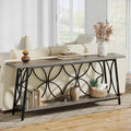 70.9-Inch Sofa Table, 2-Tier Narrow Console Table by Celaform
