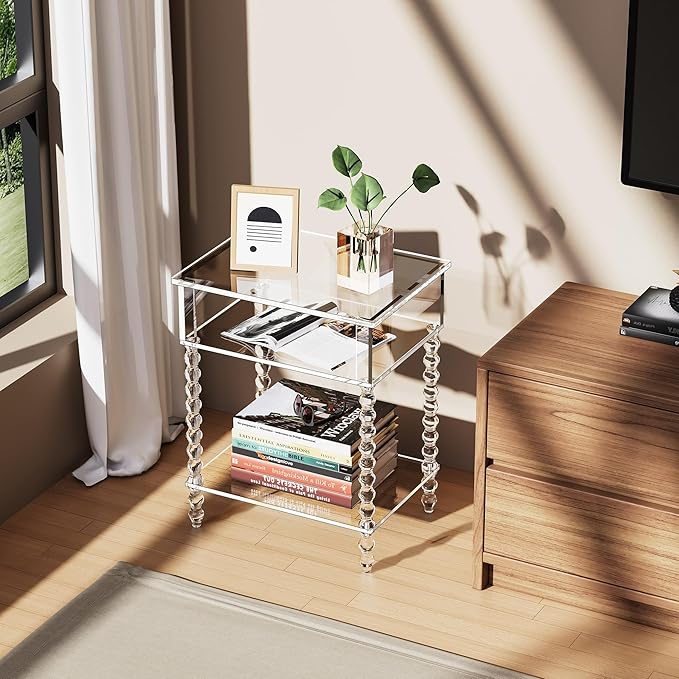 Acrylic Side Table, Nightstand for Living Room - Image 8