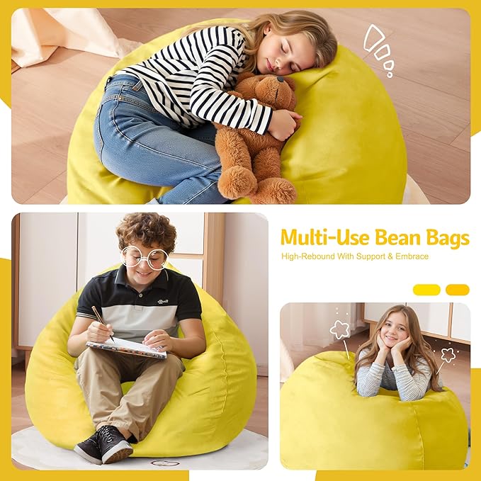 Homguava 2FT Bean Bag Chair: 2' Bean Bags - Image 3