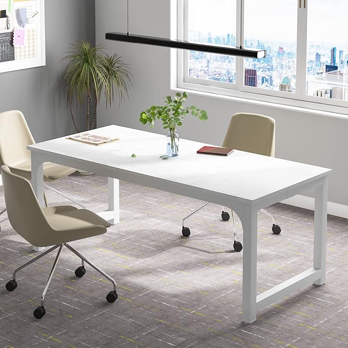 Tribesigns Modern Computer Desk, 70.8 x 31.5 inch Large Office Desk Computer - Image 2