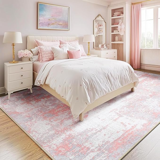 Washable Area Rugs 6'x9' Non-Slip Modern Abstract Soft - Image 2
