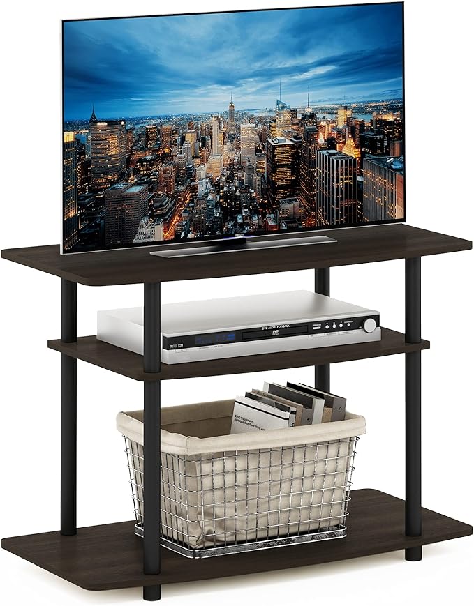 Furinno Turn-N-Tube No Tools 3-Tier Entertainment Center TV Stand by Furinno-FitsYourSpaceFitsYourBudget