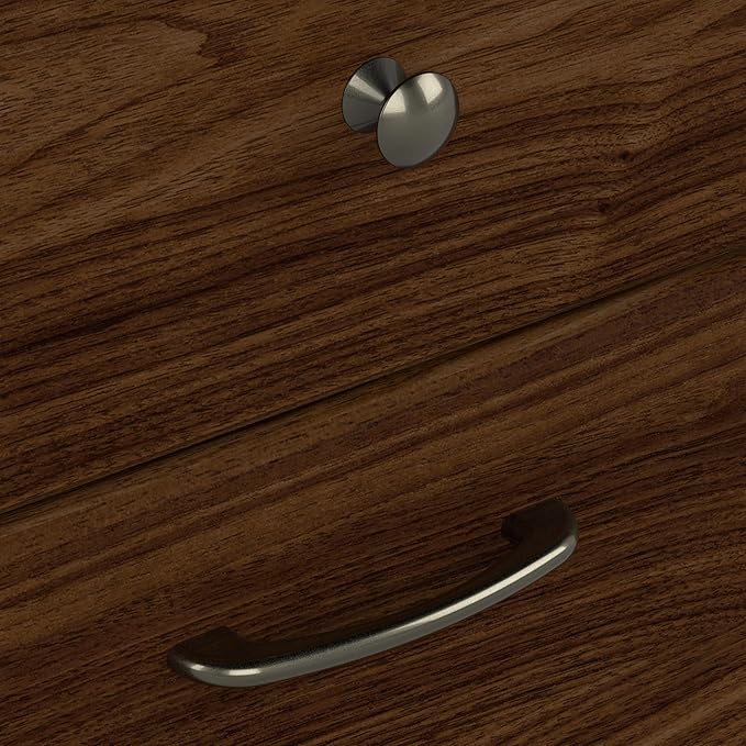 Bush Furniture Cabot L Shaped Computer Desk in Modern Walnut | Corner Table - Image 9