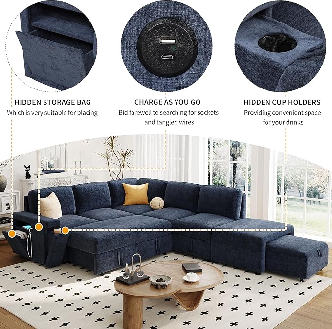 Merax L-Shaped Modular Sectional Sofa - Image 6