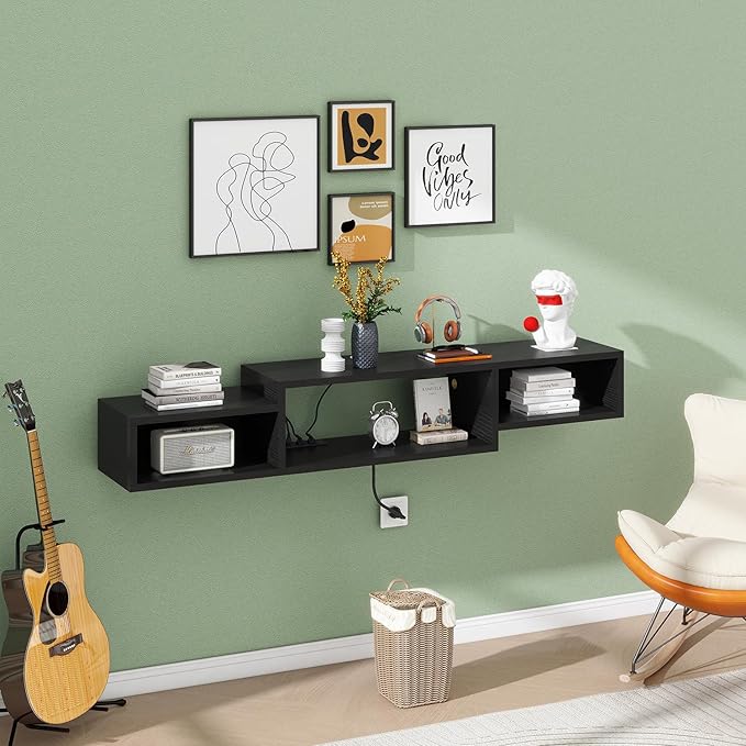 IBUYKE 59" Floating TV Stand Wall Mounted - Image 9