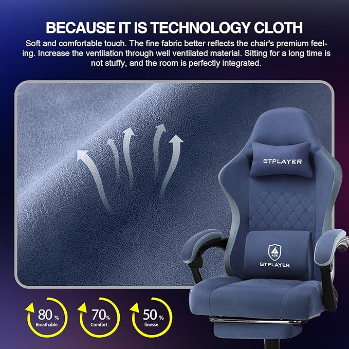GTPLAYER Gaming Chair, Computer Office Chair - Image 7