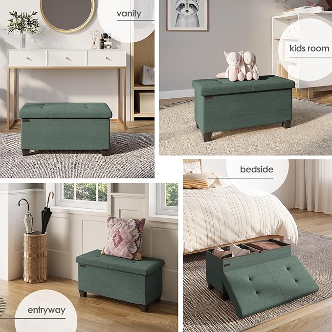 STORAGEBUD Storage Ottoman Bench - Image 4