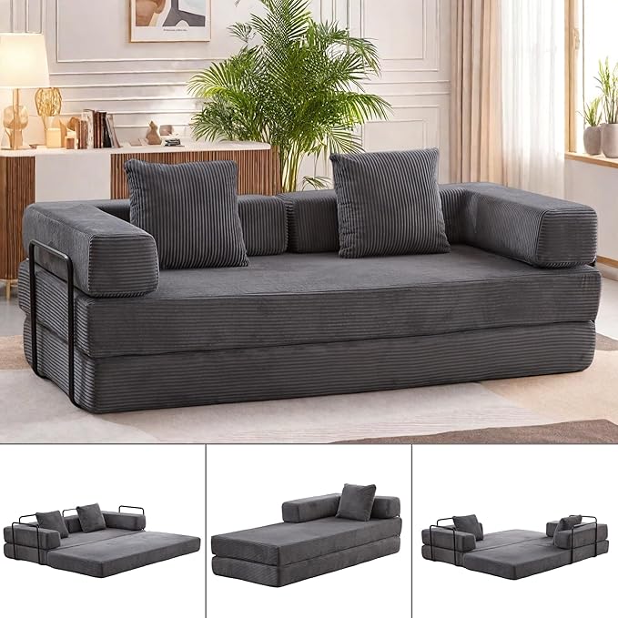 Convertible Sofa Bed, Compression Futon Sofa by ChicFurnit