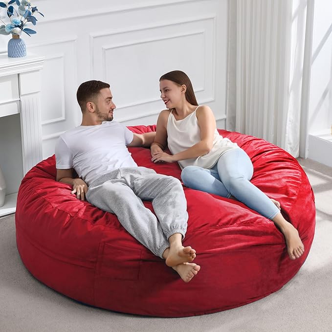 Hobestluk 6FT Bean Bag Chair Bean Bag Chairs - Image 7