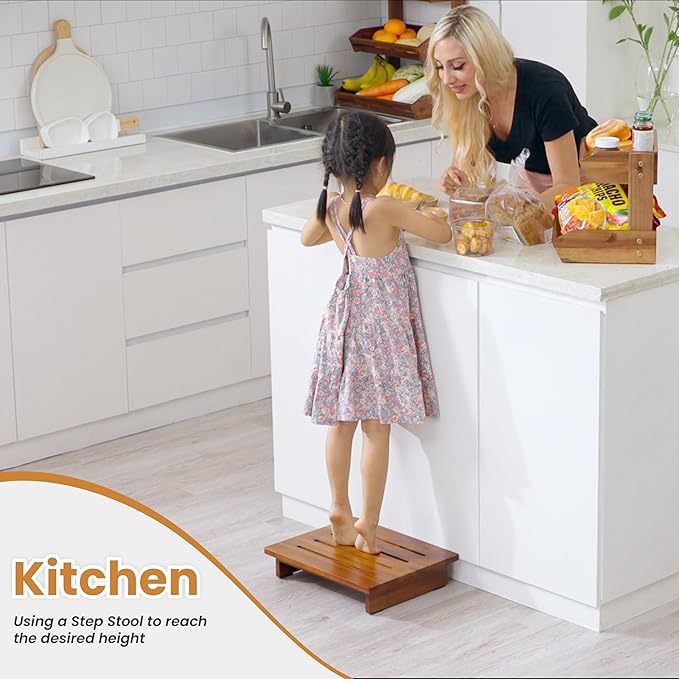 Holana 3.5in Height Wooden Step Stool - Image 5