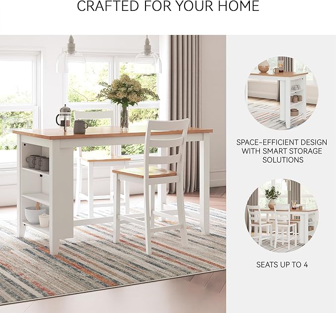 Signature Design by Ashley Gesthaven Farmhouse Counter Height Dining Table - Image 5