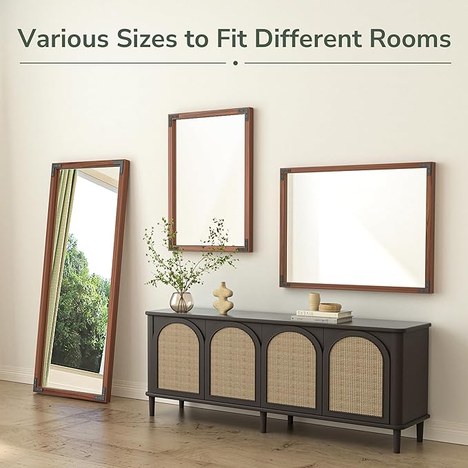 TokeShimi 72 x 36 Inch Wood Framed Bathroom Mirror - Image 7