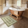 Grassland Green Small Braided Rugs, 2x3' Rectangle by Homespice