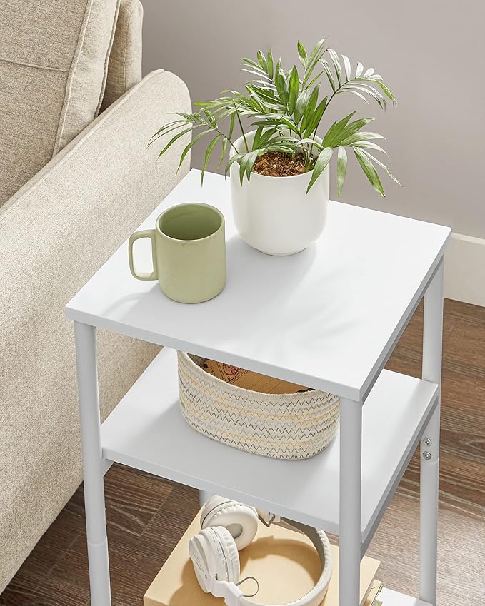 VASAGLE Side Table, Small End Table, Tall Nightstand - Image 5