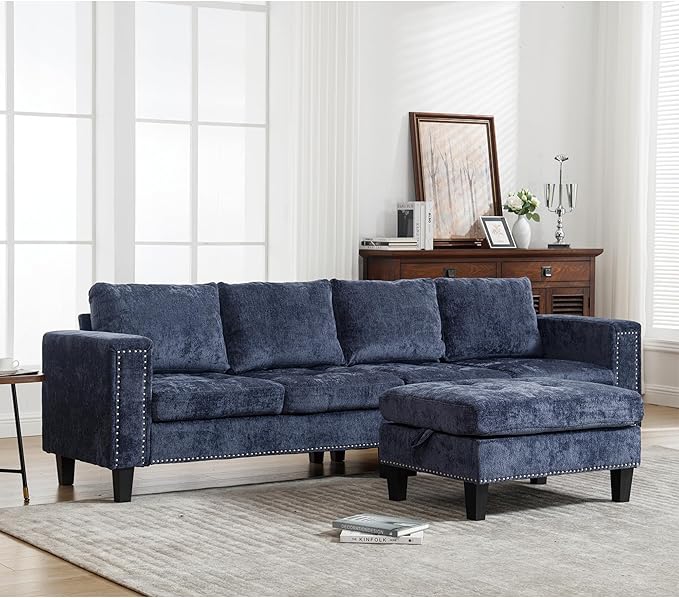 Ball & Cast 104.5" L Shaped Sectional Couch - Image 3