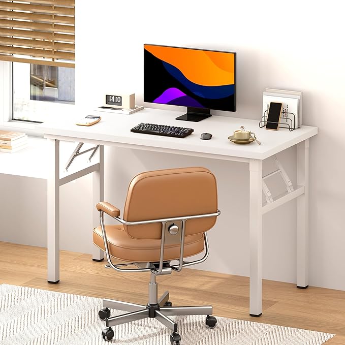 Folding Desk, 39 inch No Assembly Folding Desks - Image 2