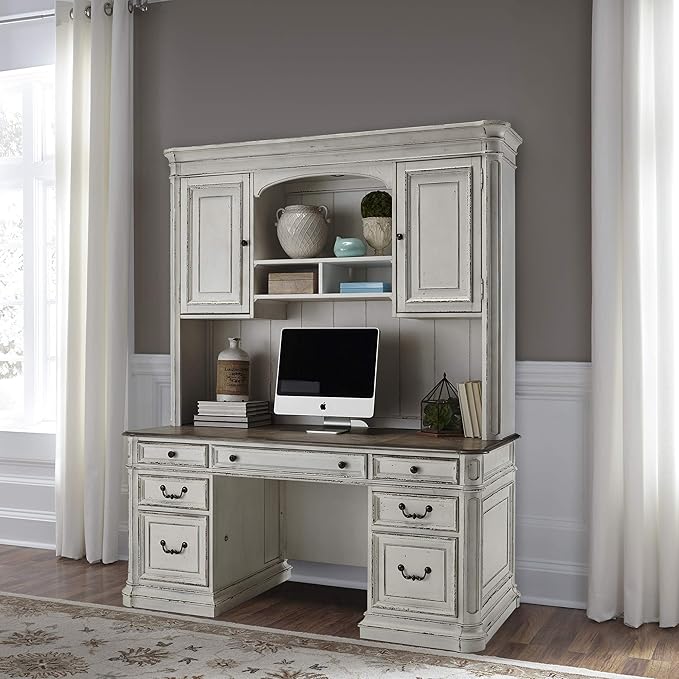 Liberty Furniture Industries Magnolia Manor Complete 5 Piece Desk - Image 5