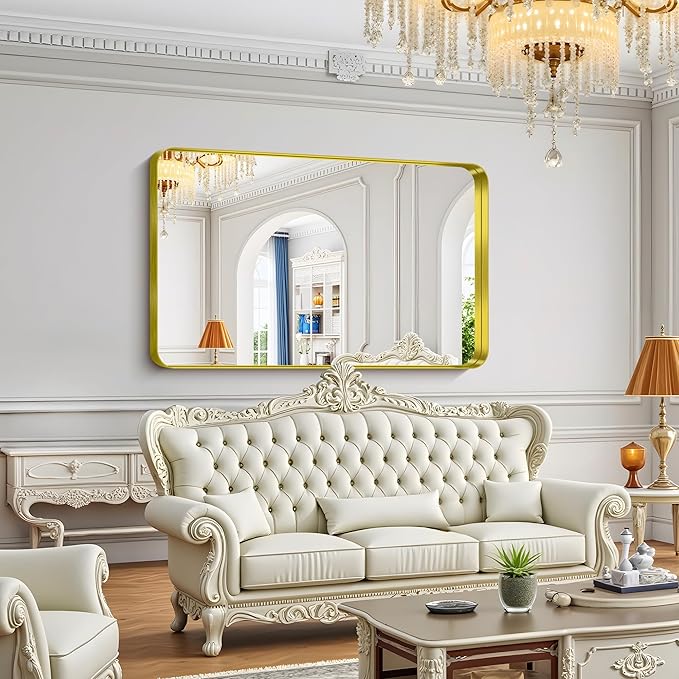 FORBATH 60x36 Inch Large Bathroom Mirror - Image 4