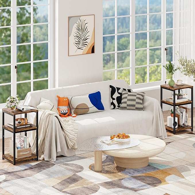 Simple Trending 3 Tier End Table, Side Table Sofa Couch Table - Image 2