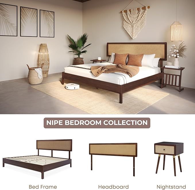 Bme Nipe King 14 Inch Bohemian Bed Frame - Image 8