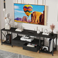 TV Stand with Fabric Drawers for 55 60 65 Inches TV by GYIIYUO