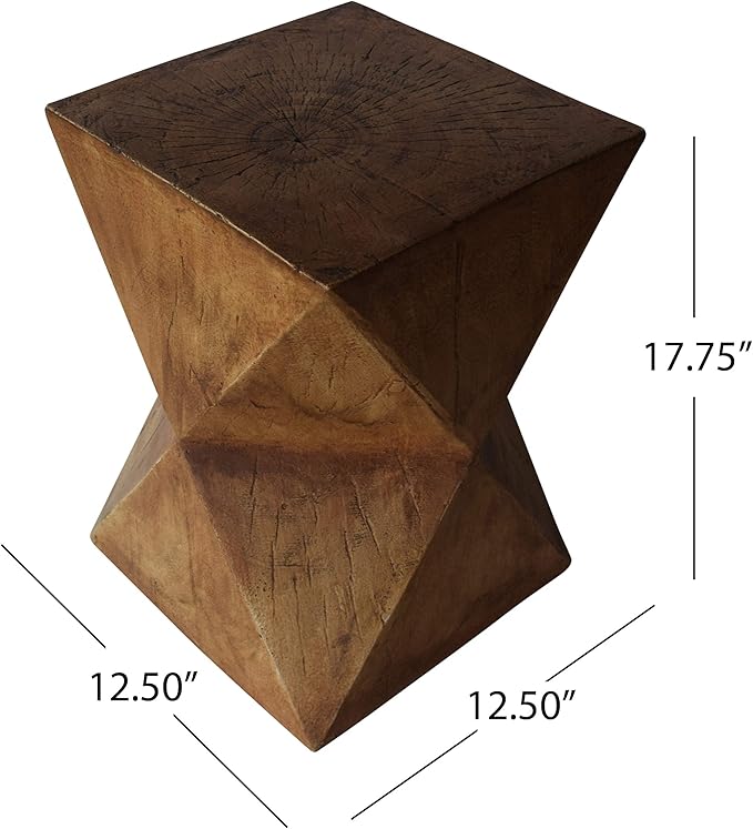 Christopher Knight Home Manuel Light-Weight Concrete Accent Table, 12.5D x - Image 3