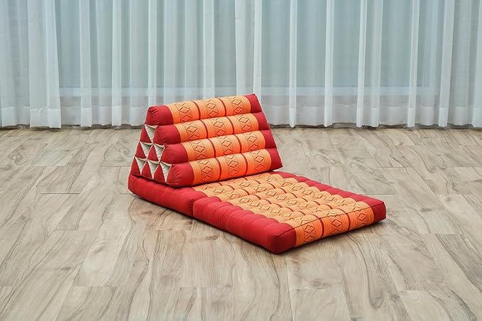 LEEWADEE 2-Fold Mat with Triangle Cushion – Comfortable TV Pillow, Foldable - Image 5