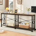HOMISSUE Long Entryway Console Table, 70.9" Industrial Narrow Sofa Tables by Homissue