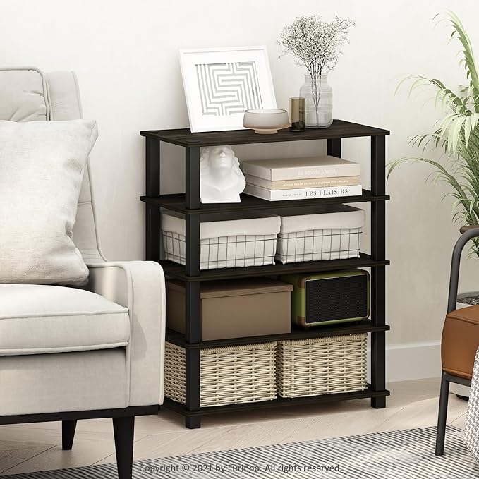 Furinno Turn-S-Tube 3-Tier Multipurpose Stackable Standing Shelves, - Image 3