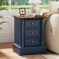 Nightstand with 3 Drawers, Rustic Night Stand 18' Wide Side Table with Storage by LegacyAmerhomeDirect