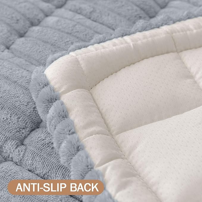 Smiry Couch Cover for Dogs Washable, Non Slip Fuzzy Pet Couch Covers for 3 - Image 6