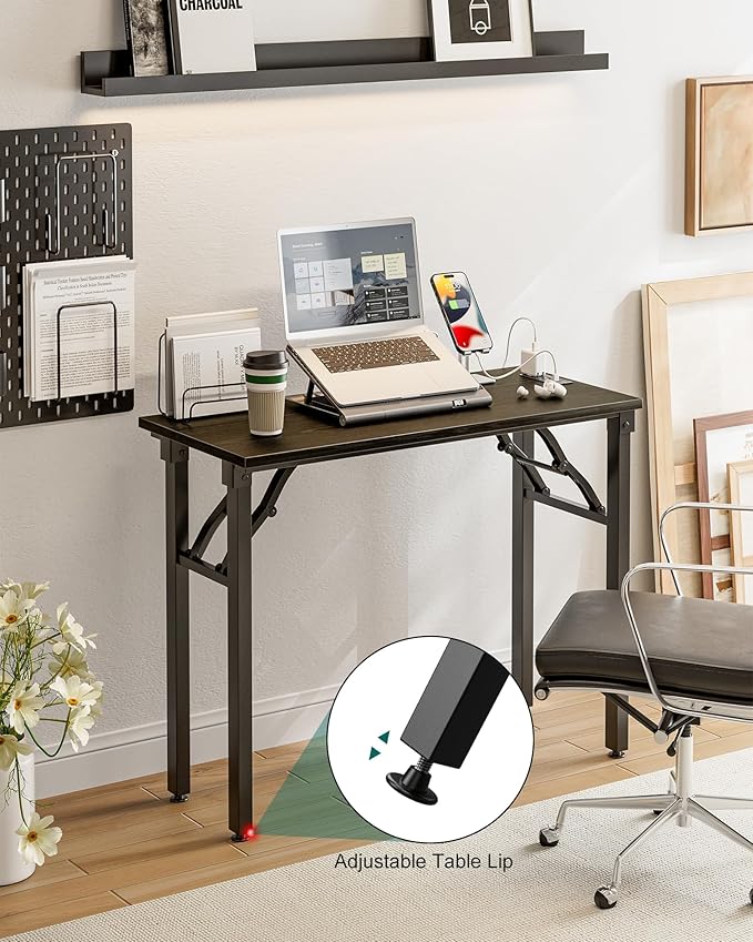 Frylr Small Folding Computer Desk – 35.8 Inch Portable Table - Image 7