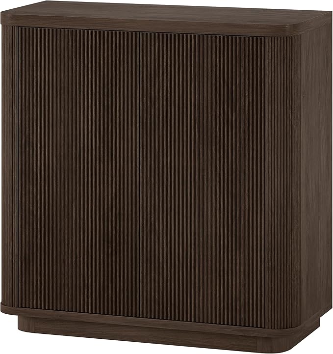 Henn&Hart 32" Wide Rectangular Accent Cabinet in Warm Brown, - Image 8