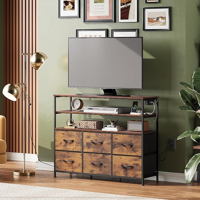WLIVE TV Stand for 40, 45 inch TV, Entertainment Center - Image 2