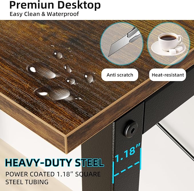 Aquzee 31 Inch Desk Hutch, Teen Desk - Image 5