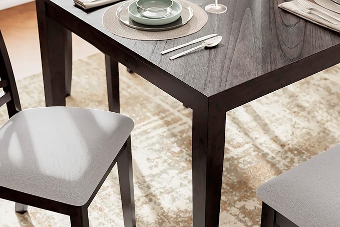 Signature Design by Ashley Langwest Transitional Diamond Patterned Dining Table - Image 9