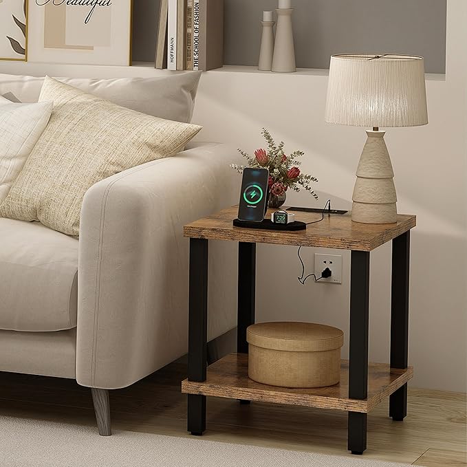 Large End Table Square Side Table - Image 2